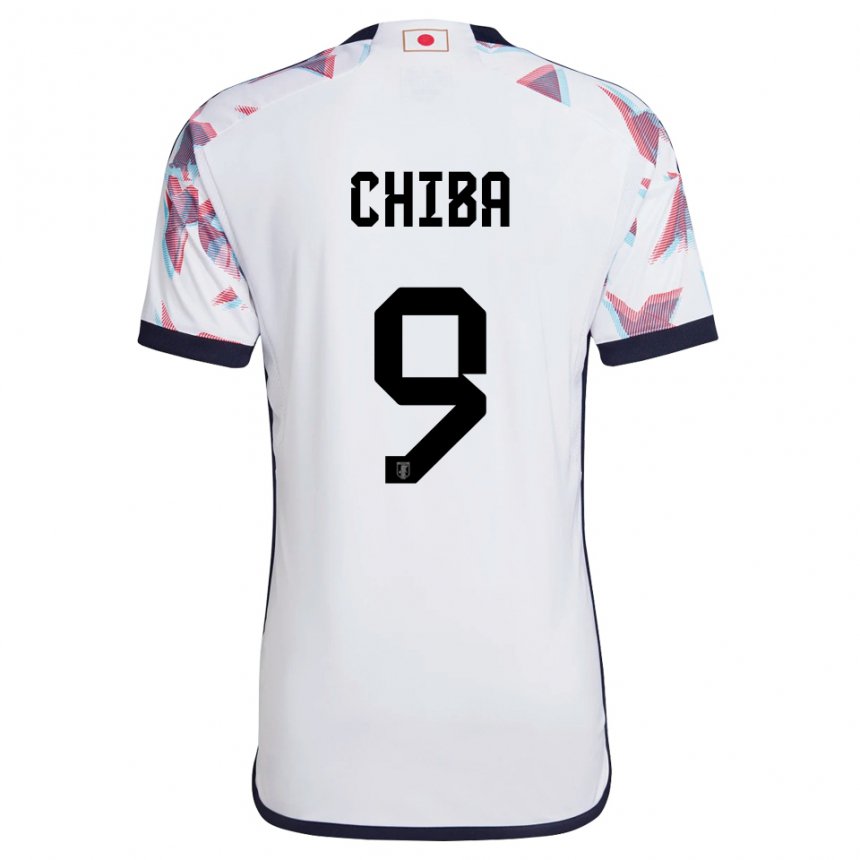 Enfant Maillot Japon Kanta Chiba #9 Blanc Tenues Extérieur 22-24 T-shirt Suisse