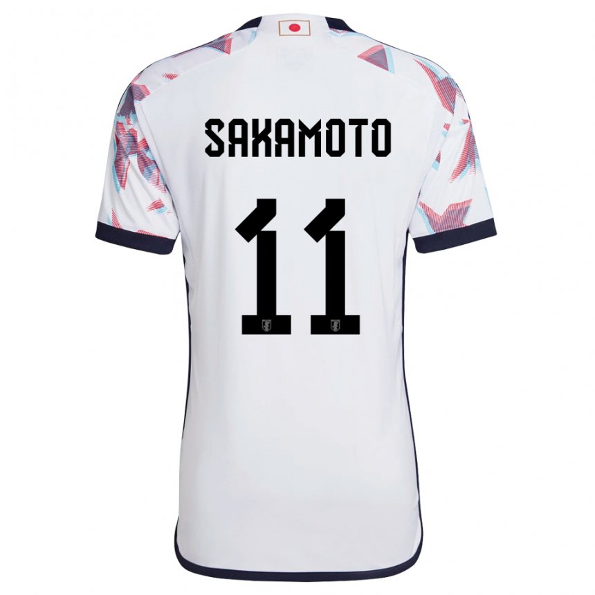 Enfant Maillot Japon Isa Sakamoto #11 Blanc Tenues Extérieur 22-24 T-shirt Suisse