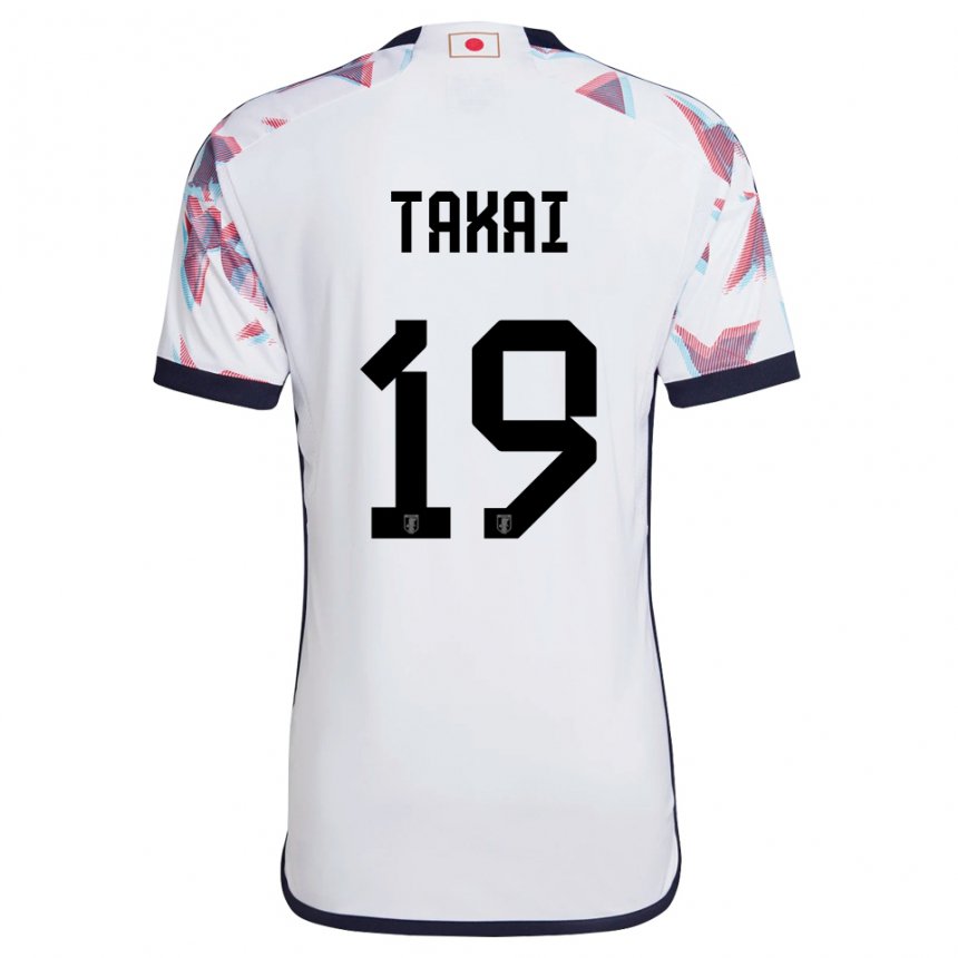 Enfant Maillot Japon Kota Takai #19 Blanc Tenues Extérieur 22-24 T-shirt Suisse