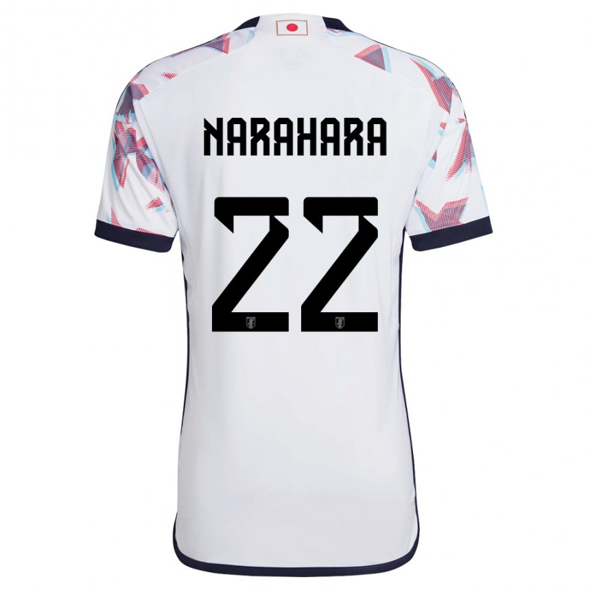 Enfant Maillot Japon Yoshiki Narahara #22 Blanc Tenues Extérieur 22-24 T-shirt Suisse