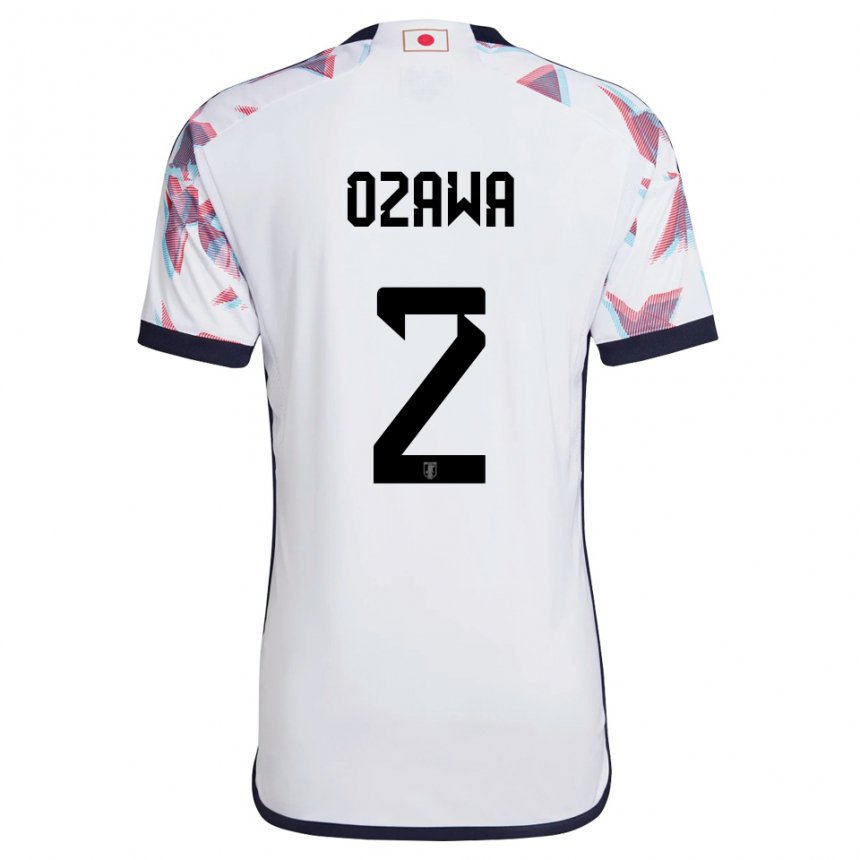 Kinder Japanische Haruki Ozawa #2 Weiß Auswärtstrikot Trikot 22-24 T-shirt Schweiz