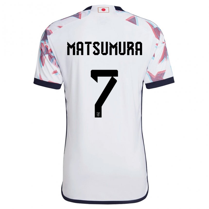 Enfant Maillot Japon Kosuke Matsumura #7 Blanc Tenues Extérieur 22-24 T-shirt Suisse