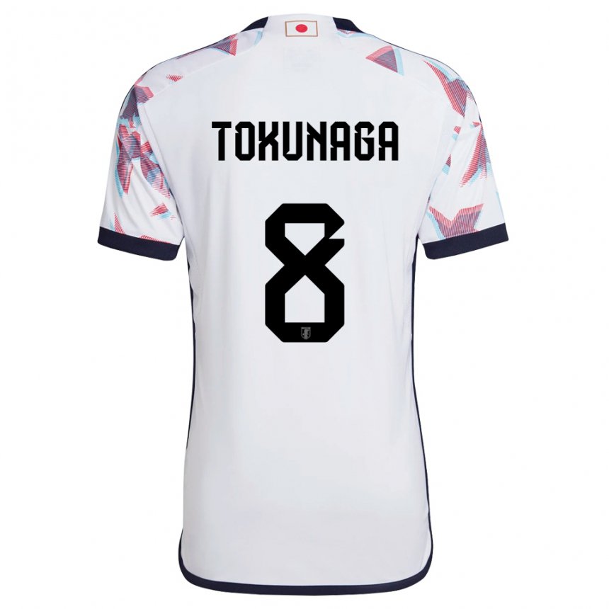 Enfant Maillot Japon Ryo Tokunaga #8 Blanc Tenues Extérieur 22-24 T-shirt Suisse