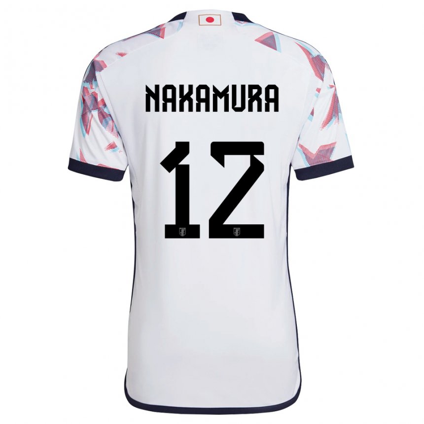 Enfant Maillot Japon Keisuke Nakamura #12 Blanc Tenues Extérieur 22-24 T-shirt Suisse