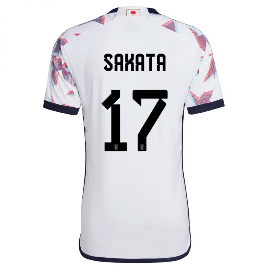Enfant Maillot Japon Reiya Sakata #17 Blanc Tenues Extérieur 22-24 T-shirt Suisse