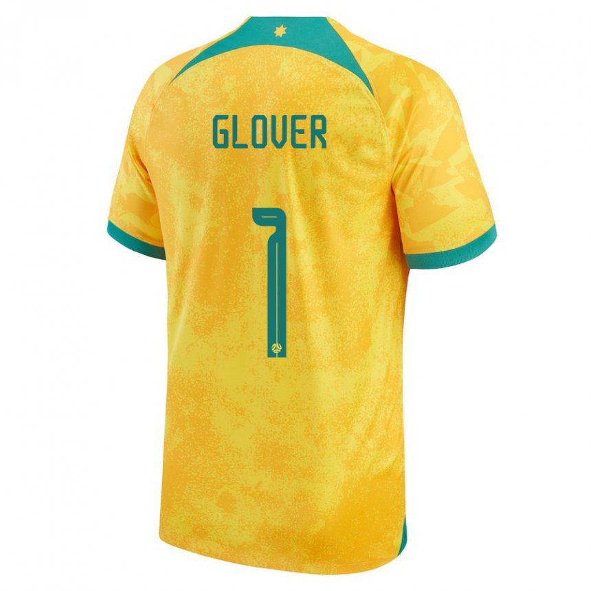 Homme Maillot Australie Thomas Glover #1 Doré Tenues Domicile 22-24 T-shirt Suisse