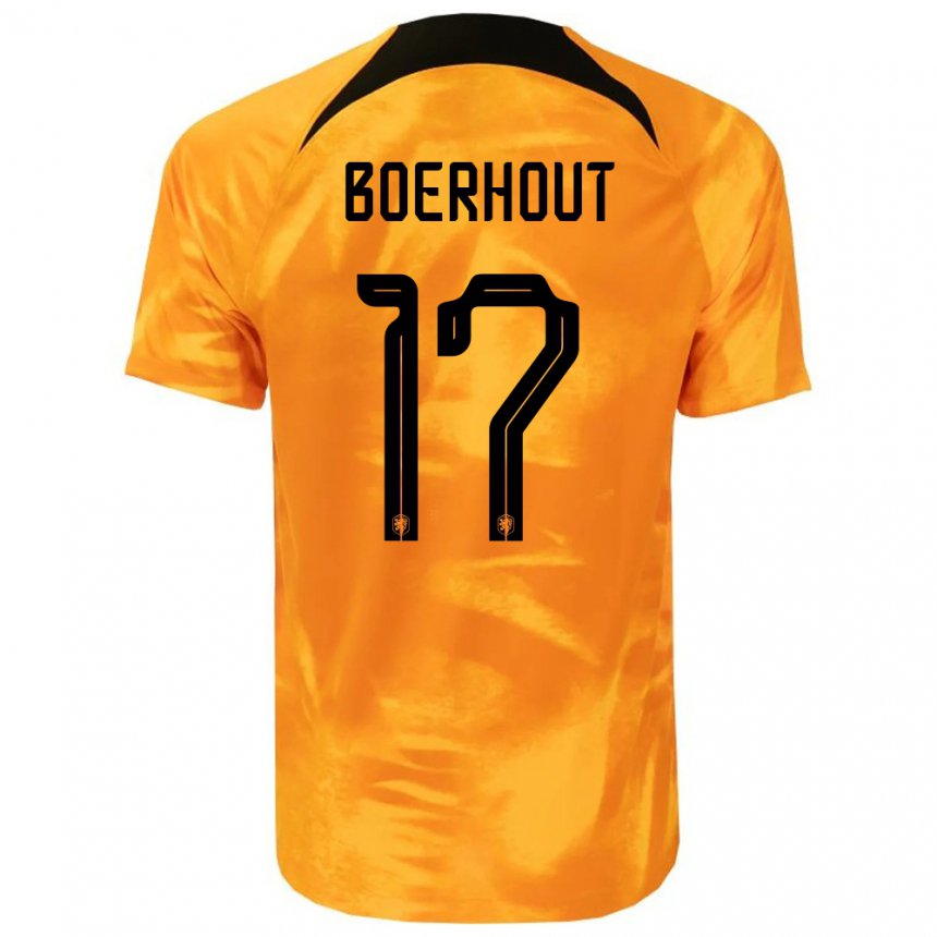 Homme Maillot Pays-bas Yoram Boerhout #17 Orange Laser Tenues Domicile 22-24 T-shirt Suisse