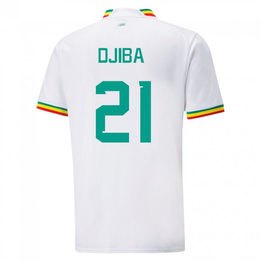 Herren Senegalesische Francois Djiba #21 Weiß Heimtrikot Trikot 22-24 T-shirt Schweiz