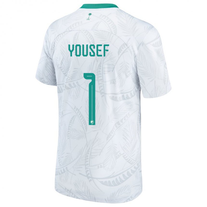 Herren Saudi-arabische Hamed Yousef #1 Weiß Heimtrikot Trikot 22-24 T-shirt Schweiz