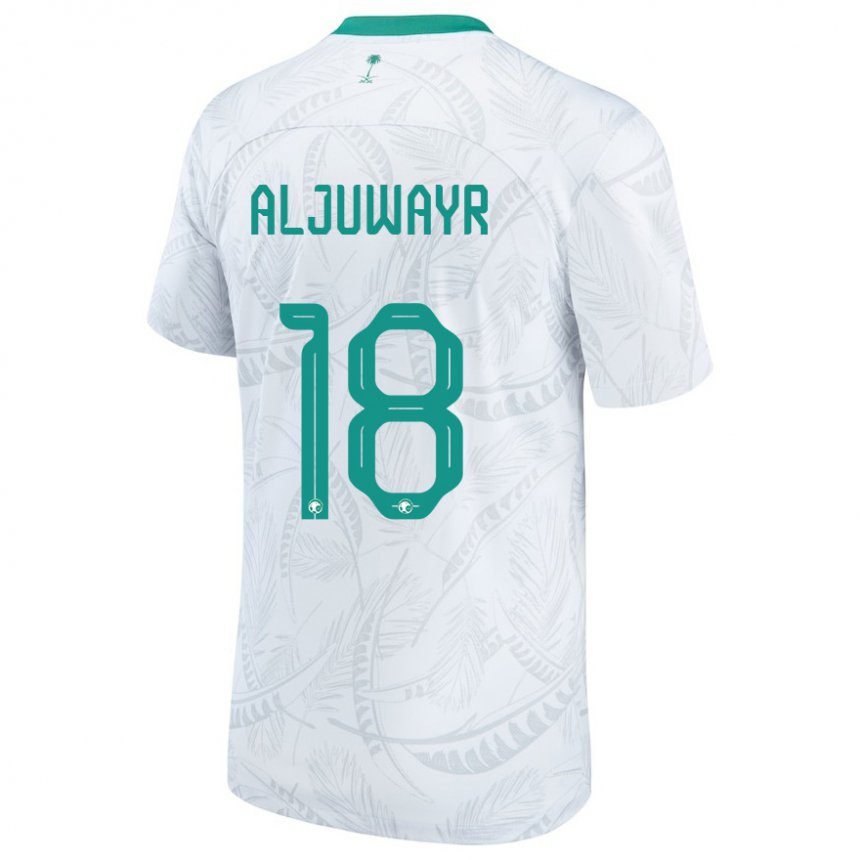 Herren Saudi-arabische Musab Aljuwayr #18 Weiß Heimtrikot Trikot 22-24 T-shirt Schweiz