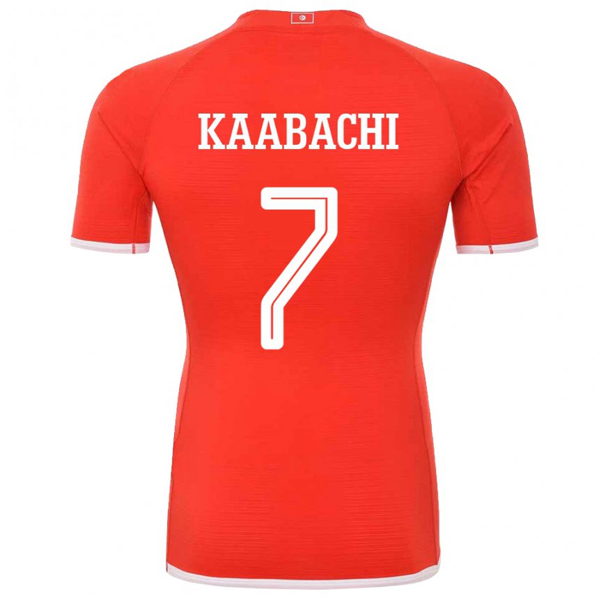 Herren Tunesische Ella Kaabachi #7 Rot Heimtrikot Trikot 22-24 T-shirt Schweiz