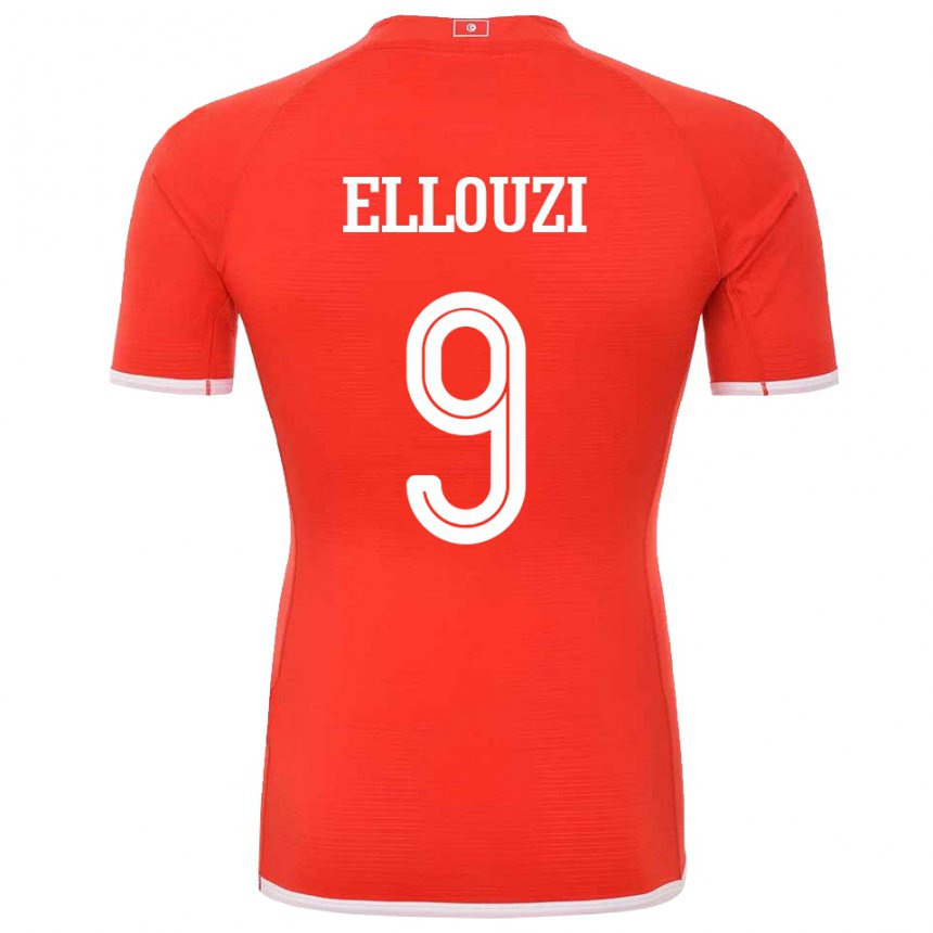 Herren Tunesische Sabrine Ellouzi #9 Rot Heimtrikot Trikot 22-24 T-shirt Schweiz