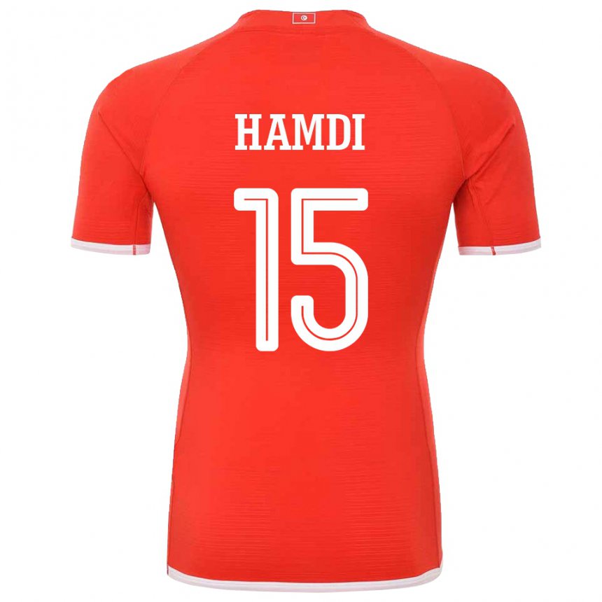 Herren Tunesische Hanna Hamdi #15 Rot Heimtrikot Trikot 22-24 T-shirt Schweiz