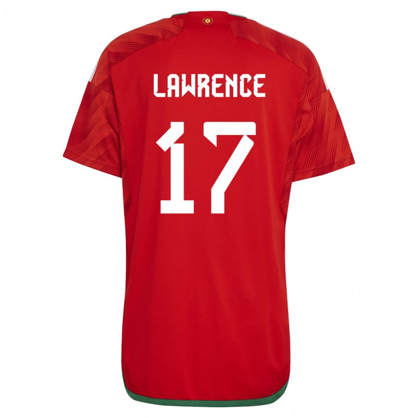 Herren Walisische Nadia Lawrence #17 Rot Heimtrikot Trikot 22-24 T-shirt Schweiz