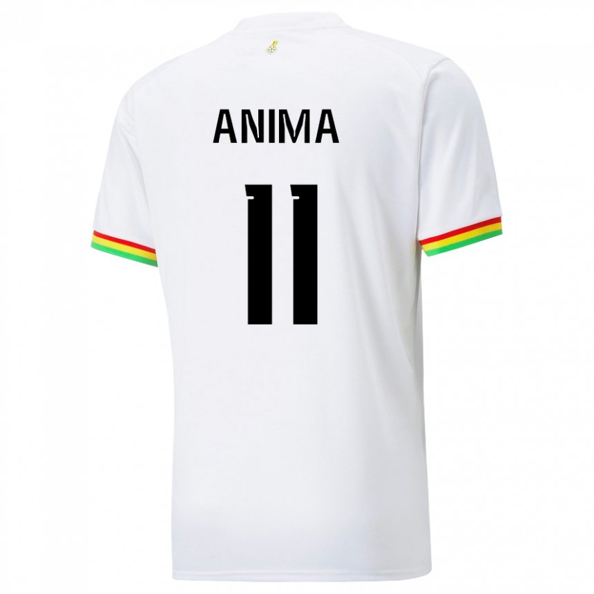 Homme Maillot Ghana Naomi Anima #11 Blanc Tenues Domicile 22-24 T-shirt Suisse