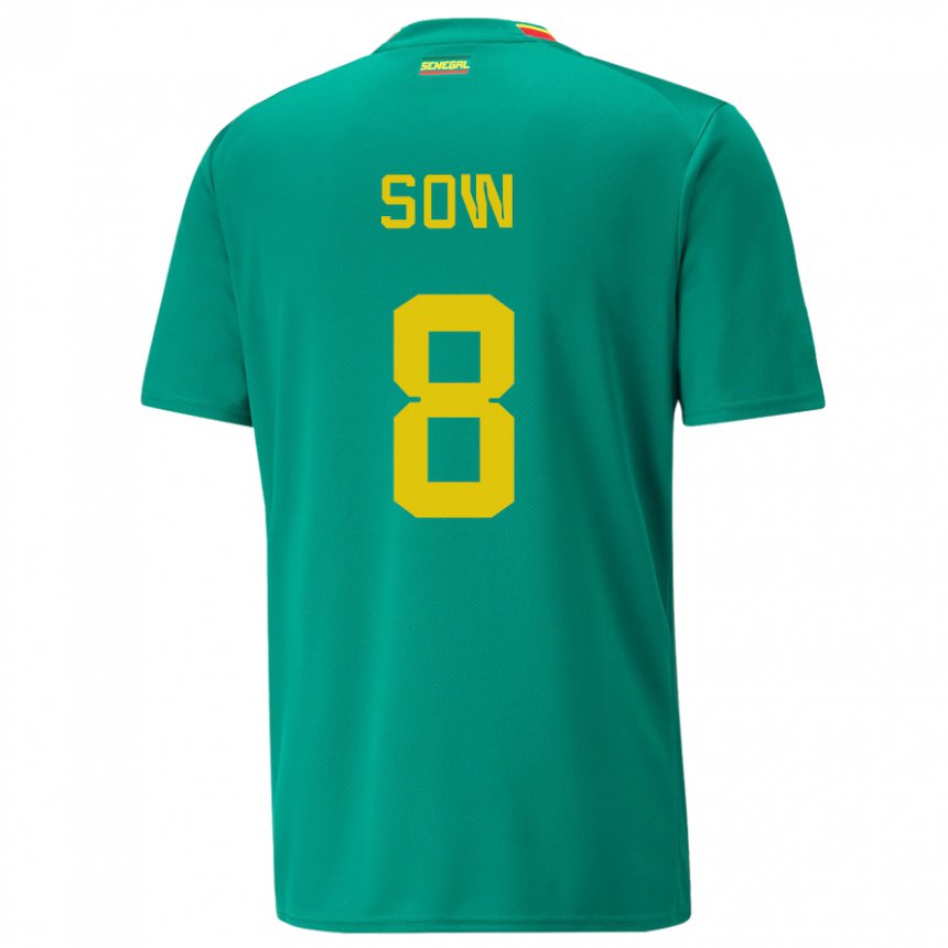 Herren Senegalesische Mbayang Sow #8 Grün Auswärtstrikot Trikot 22-24 T-shirt Schweiz