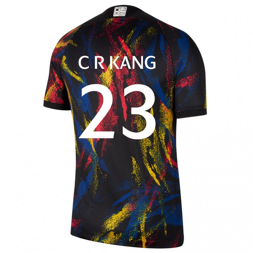 Homme Maillot Corée Du Sud Kang Chae Rim #23 Multicolore Tenues Extérieur 22-24 T-shirt Suisse