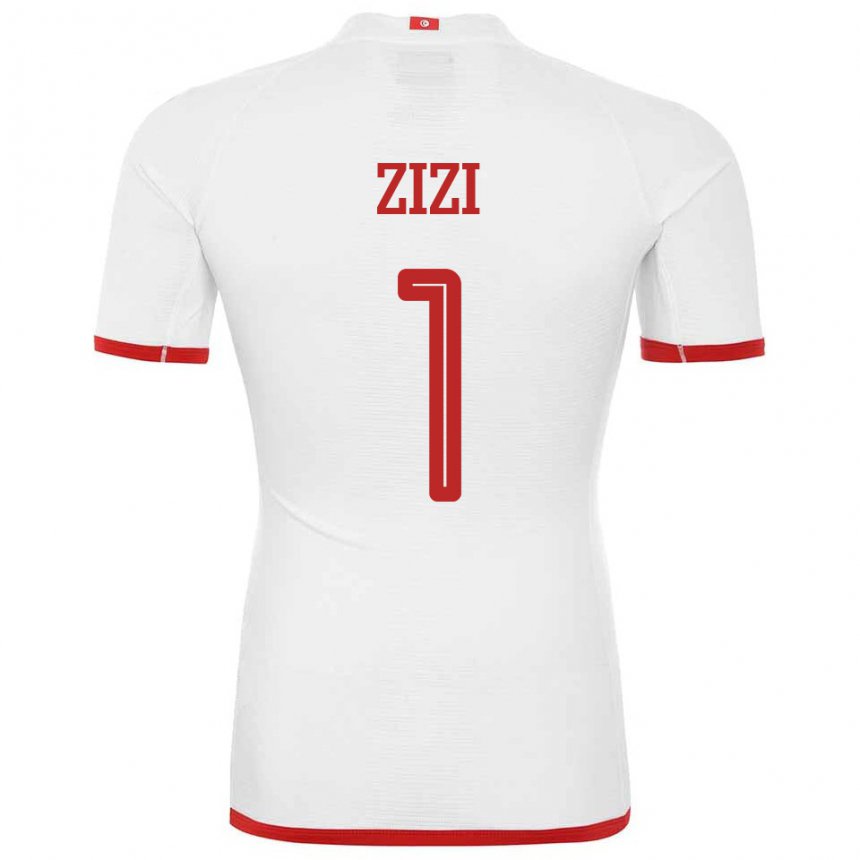 Herren Tunesische Nesrine Zizi #1 Weiß Auswärtstrikot Trikot 22-24 T-shirt Schweiz