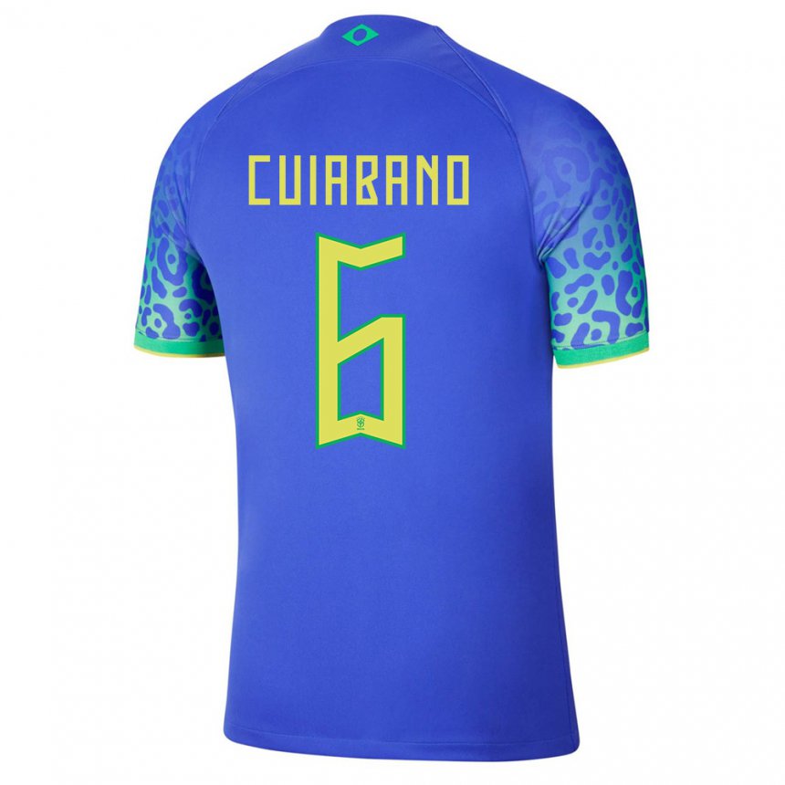 Homme Maillot Brésil Cuiabano #6 Bleu Tenues Extérieur 22-24 T-shirt Suisse