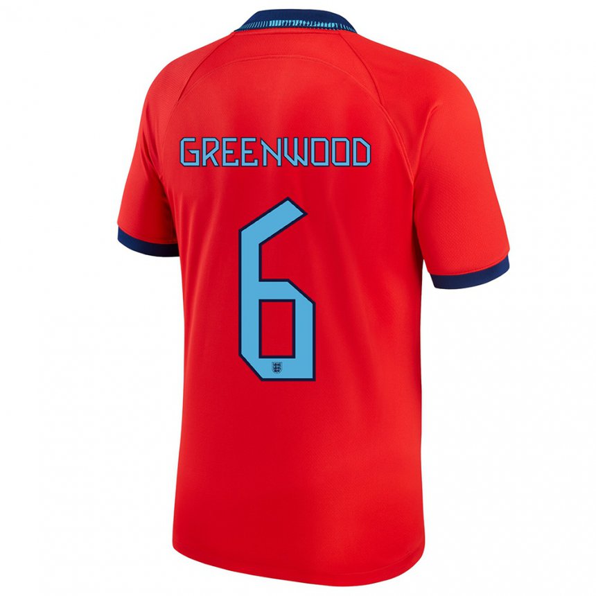 Homme Maillot Angleterre Alex Greenwood #6 Rouge Tenues Extérieur 22-24 T-shirt Suisse