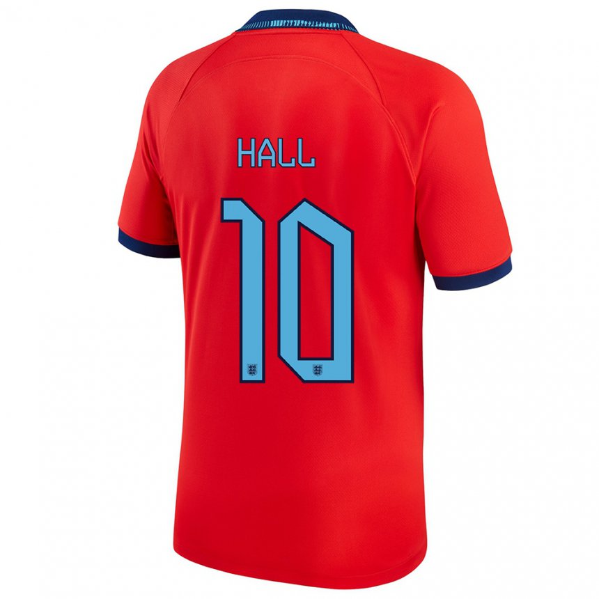 Homme Maillot Angleterre George Hall #10 Rouge Tenues Extérieur 22-24 T-shirt Suisse