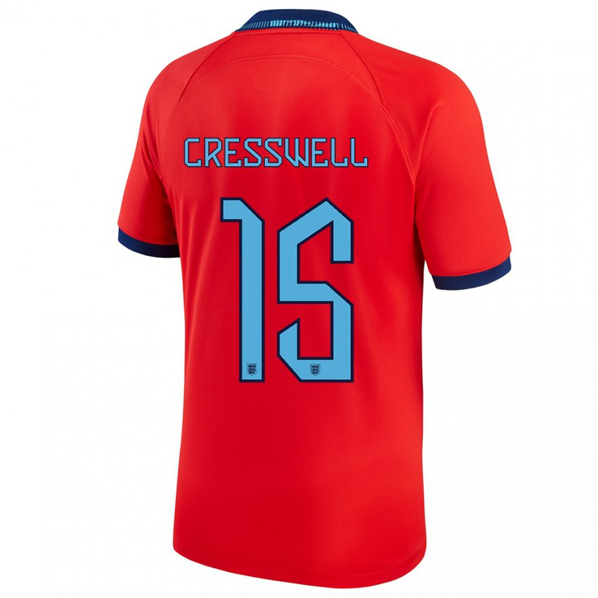 Homme Maillot Angleterre Charlie Cresswell #15 Rouge Tenues Extérieur 22-24 T-shirt Suisse