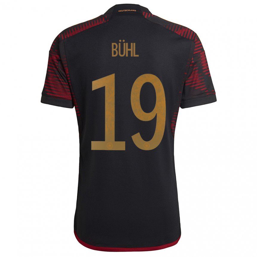 Homme Maillot Allemagne Klara Buhl #19 Marron Noir Tenues Extérieur 22-24 T-shirt Suisse