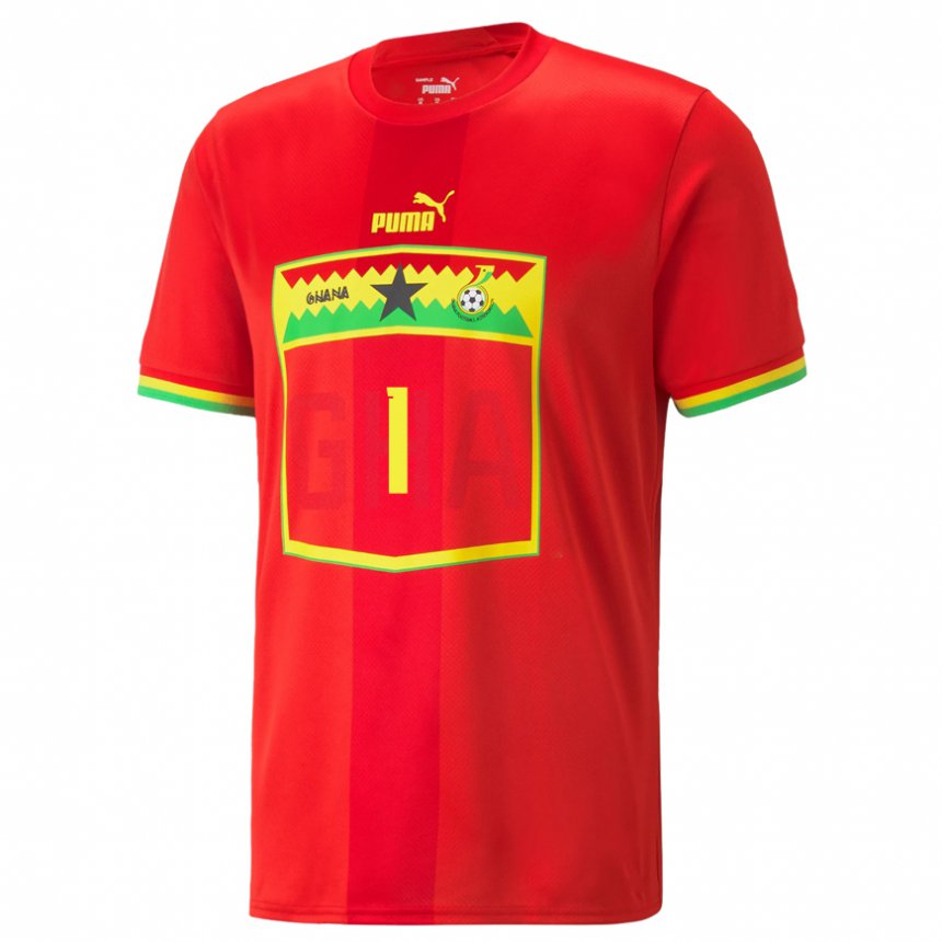 Homme Maillot Ghana Fafali Dumehasi #1 Rouge Tenues Extérieur 22-24 T-shirt Suisse