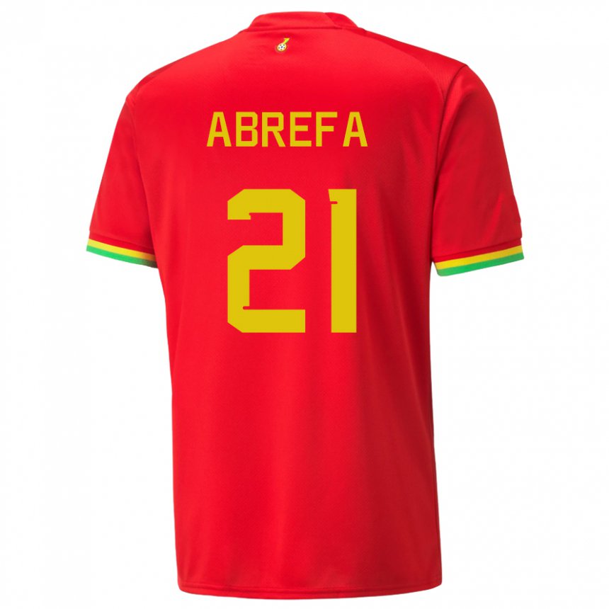 Herren Ghanaische Kelvin Abrefa #21 Rot Auswärtstrikot Trikot 22-24 T-shirt Schweiz