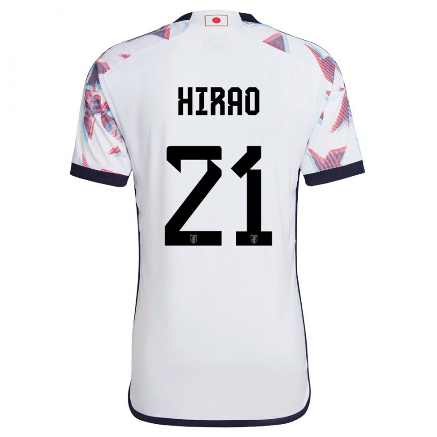 Homme Maillot Japon Chika Hirao #21 Blanc Tenues Extérieur 22-24 T-shirt Suisse