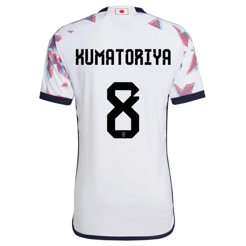 Homme Maillot Japon Issei Kumatoriya #8 Blanc Tenues Extérieur 22-24 T-shirt Suisse