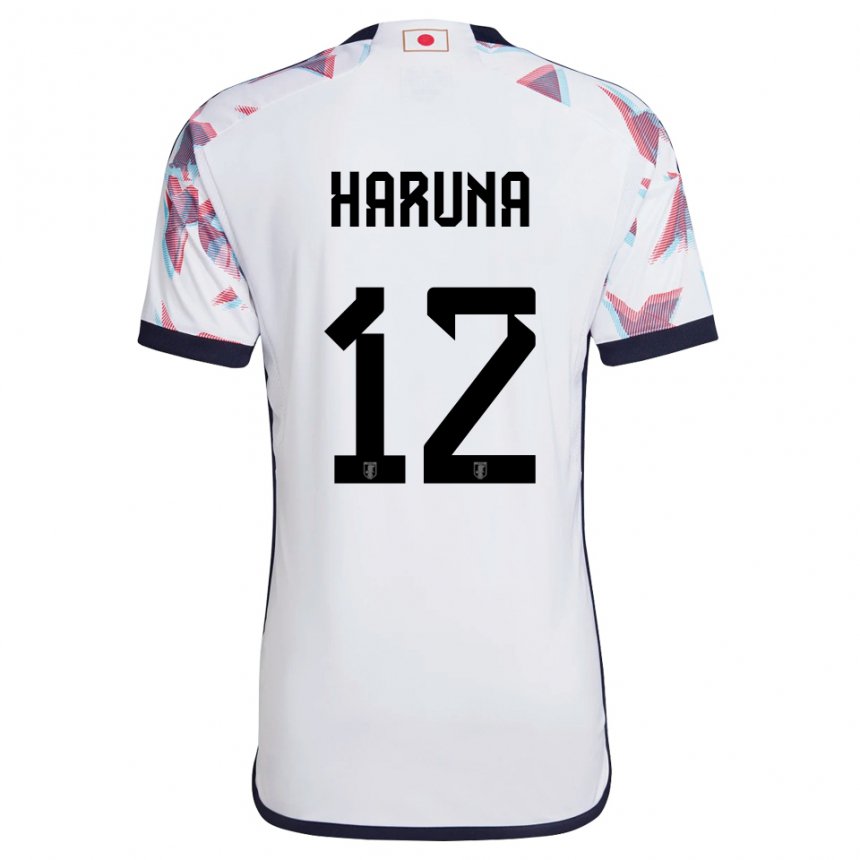 Homme Maillot Japon Ryusei Haruna #12 Blanc Tenues Extérieur 22-24 T-shirt Suisse
