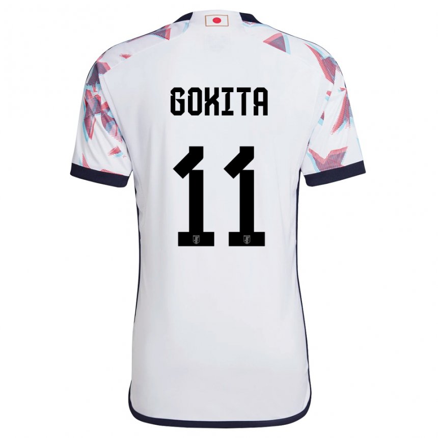 Herren Japanische Kishin Gokita #11 Weiß Auswärtstrikot Trikot 22-24 T-shirt Schweiz