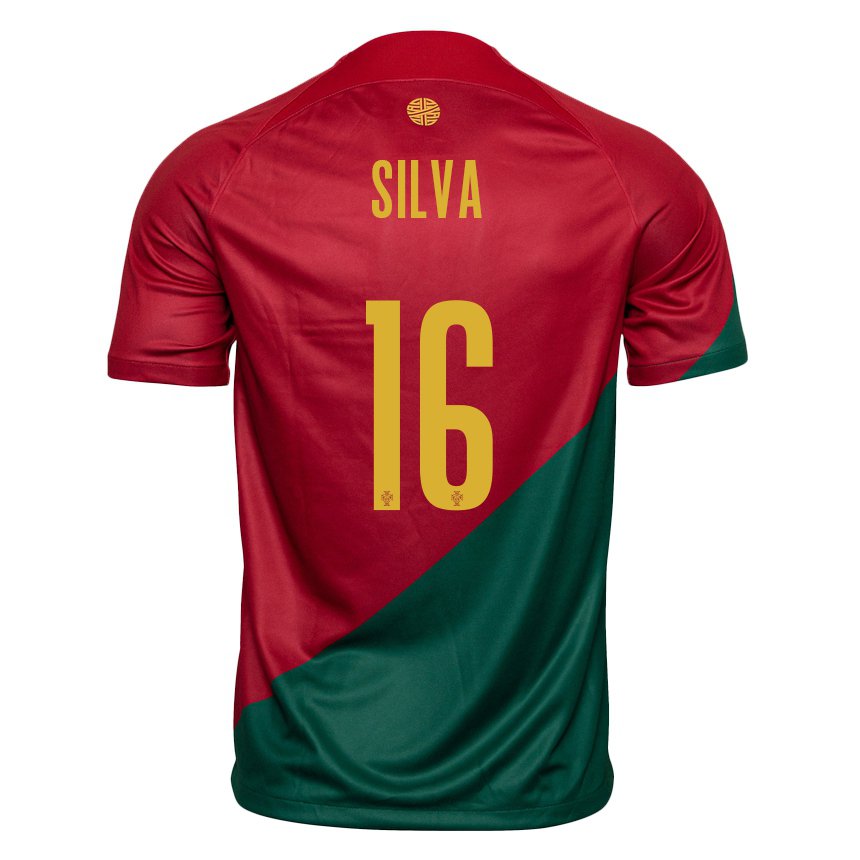 Femme Maillot Portugal Diana Silva #16 Rouge Vert Tenues Domicile 22-24 T-shirt Suisse
