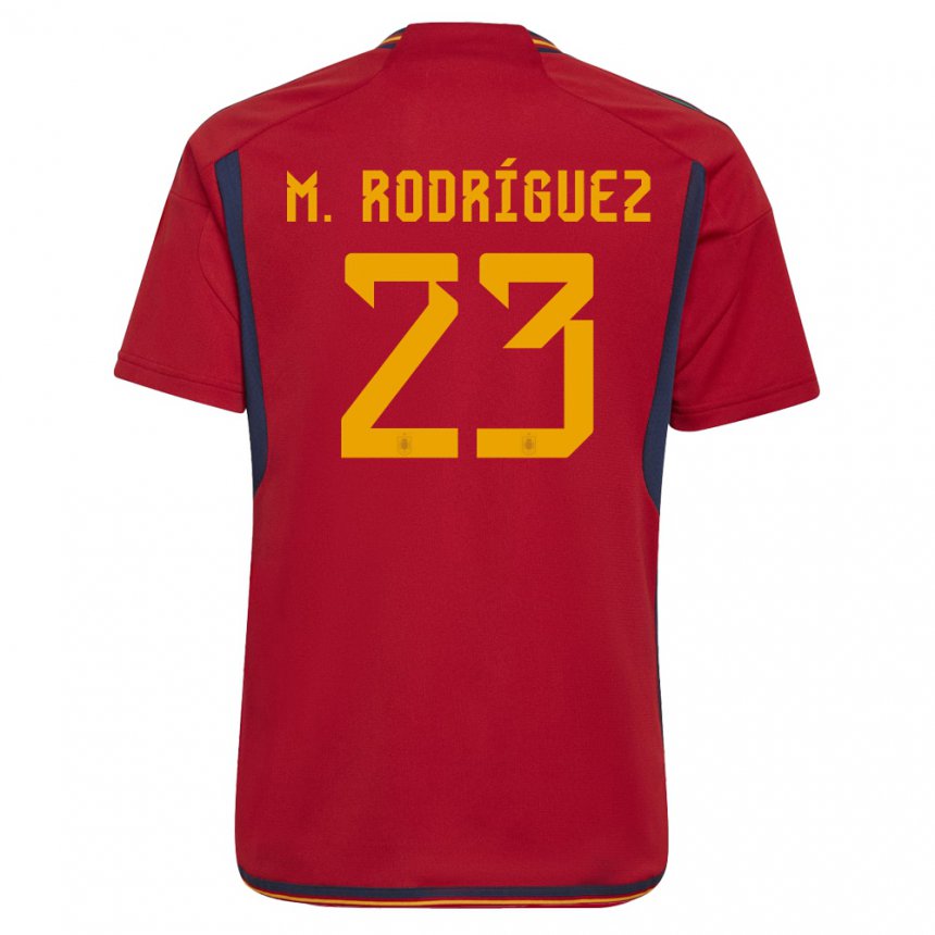 Femme Maillot Espagne Misa Rodriguez #23 Rouge Tenues Domicile 22-24 T-shirt Suisse