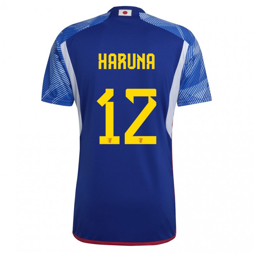Damen Japanische Ryusei Haruna #12 Königsblau Heimtrikot Trikot 22-24 T-shirt Schweiz
