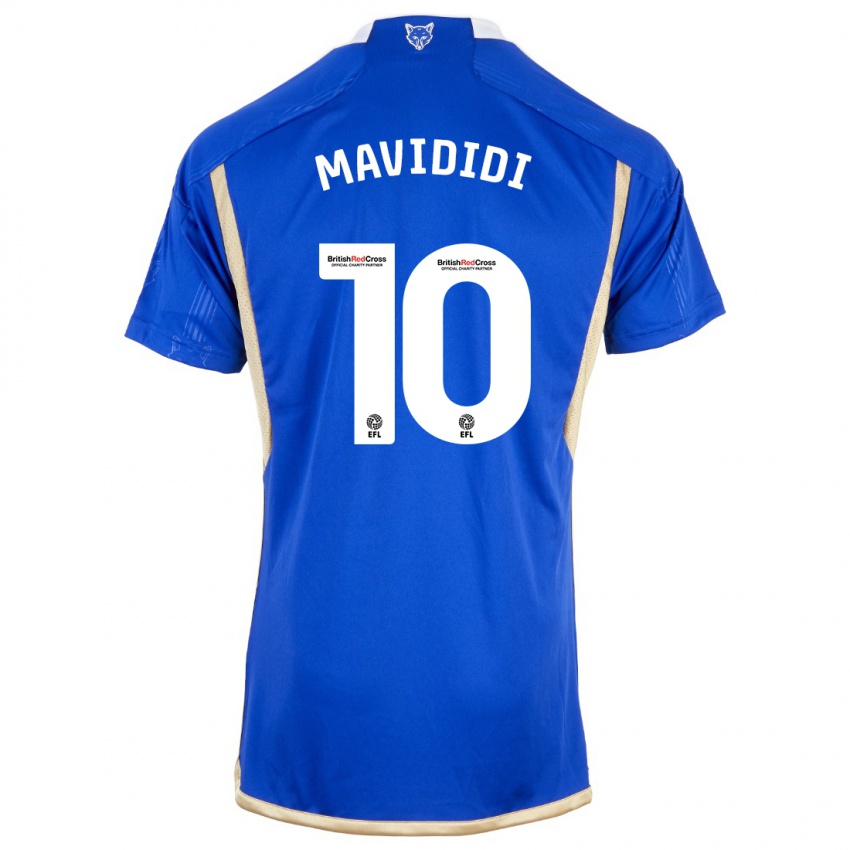 Enfant Maillot Stephy Mavididi #10 Bleu Tenues Domicile 2023/24 T-Shirt Suisse