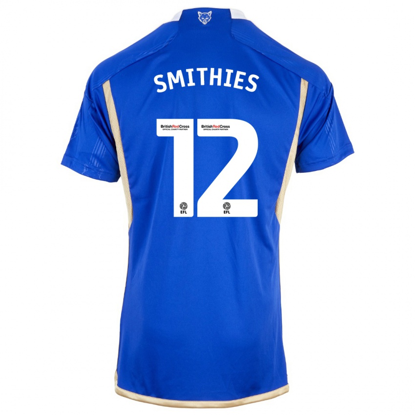 Enfant Maillot Alex Smithies #12 Bleu Tenues Domicile 2023/24 T-Shirt Suisse