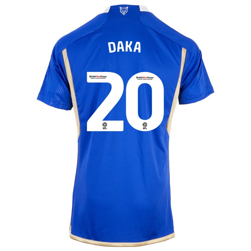 Enfant Maillot Patson Daka #20 Bleu Tenues Domicile 2023/24 T-Shirt Suisse