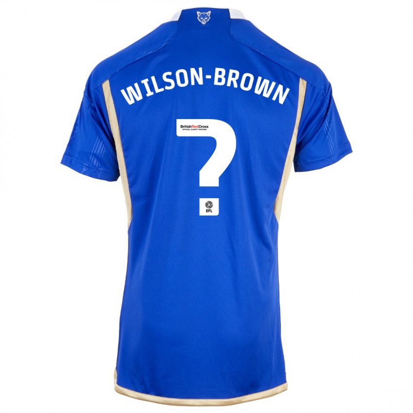 Enfant Maillot Thomas Wilson-Brown #0 Bleu Tenues Domicile 2023/24 T-Shirt Suisse