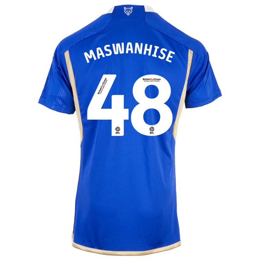 Kinder Tawanda Maswanhise #48 Blau Heimtrikot Trikot 2023/24 T-Shirt Schweiz