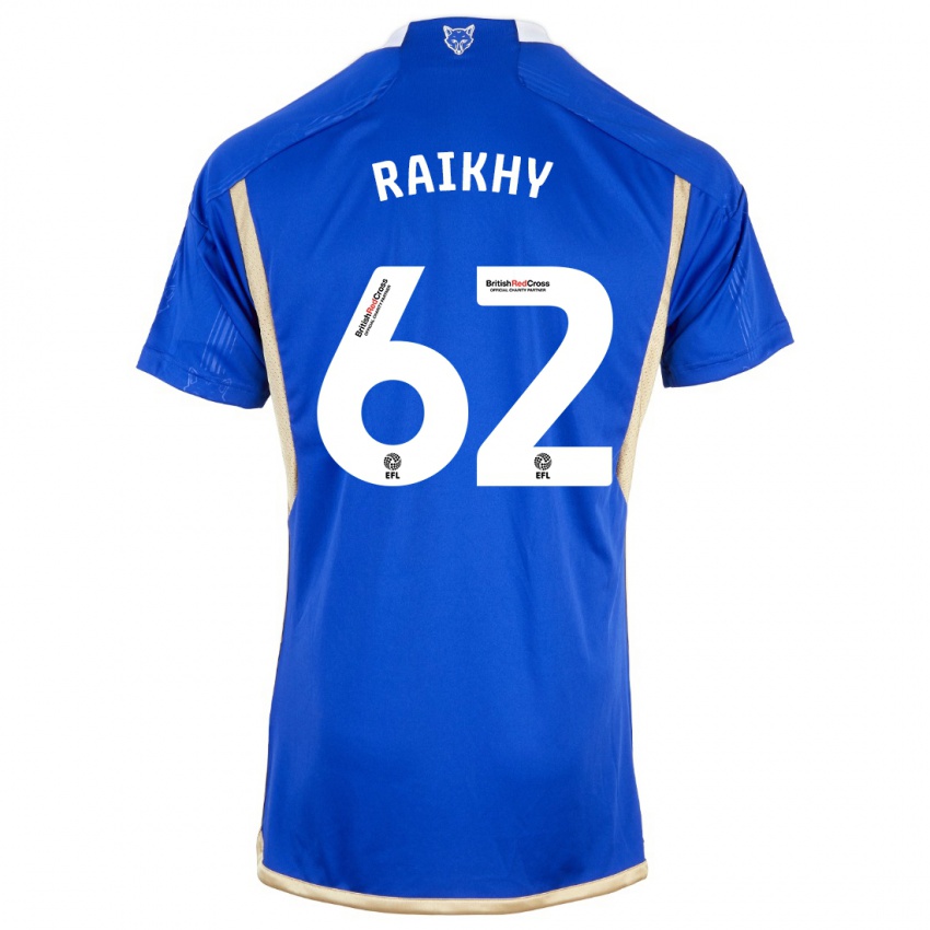 Enfant Maillot Arjan Raikhy #62 Bleu Tenues Domicile 2023/24 T-Shirt Suisse