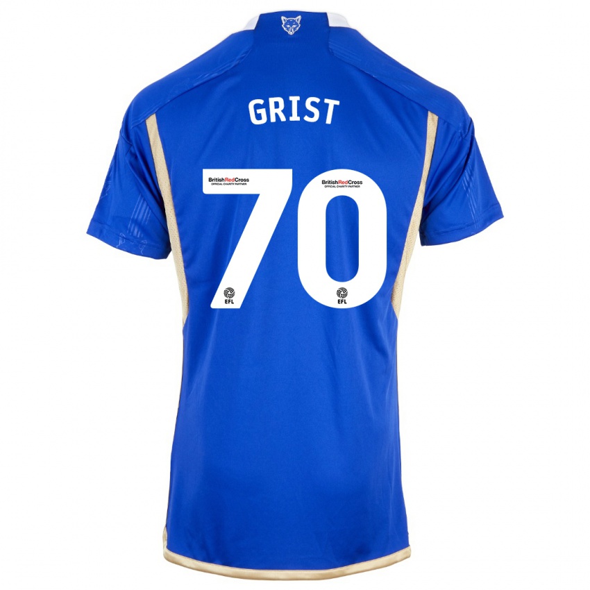 Enfant Maillot Ben Grist #70 Bleu Tenues Domicile 2023/24 T-Shirt Suisse