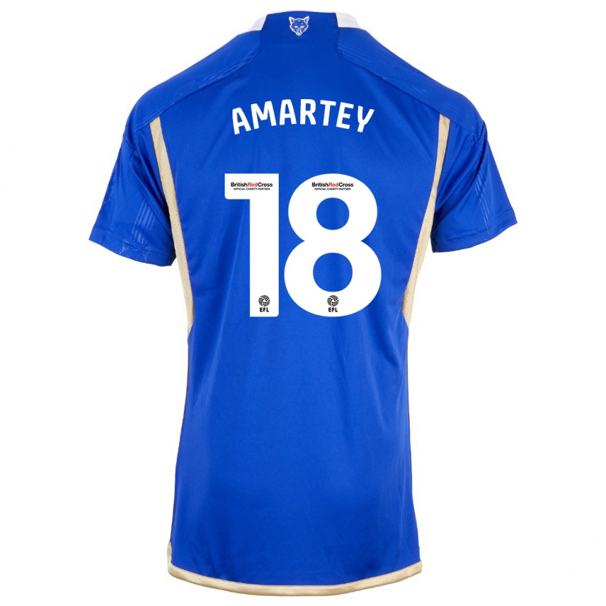 Enfant Maillot Daniel Amartey #18 Bleu Tenues Domicile 2023/24 T-Shirt Suisse