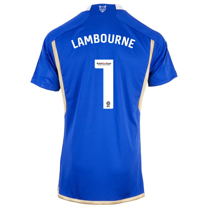 Enfant Maillot Demi Lambourne #1 Bleu Tenues Domicile 2023/24 T-Shirt Suisse
