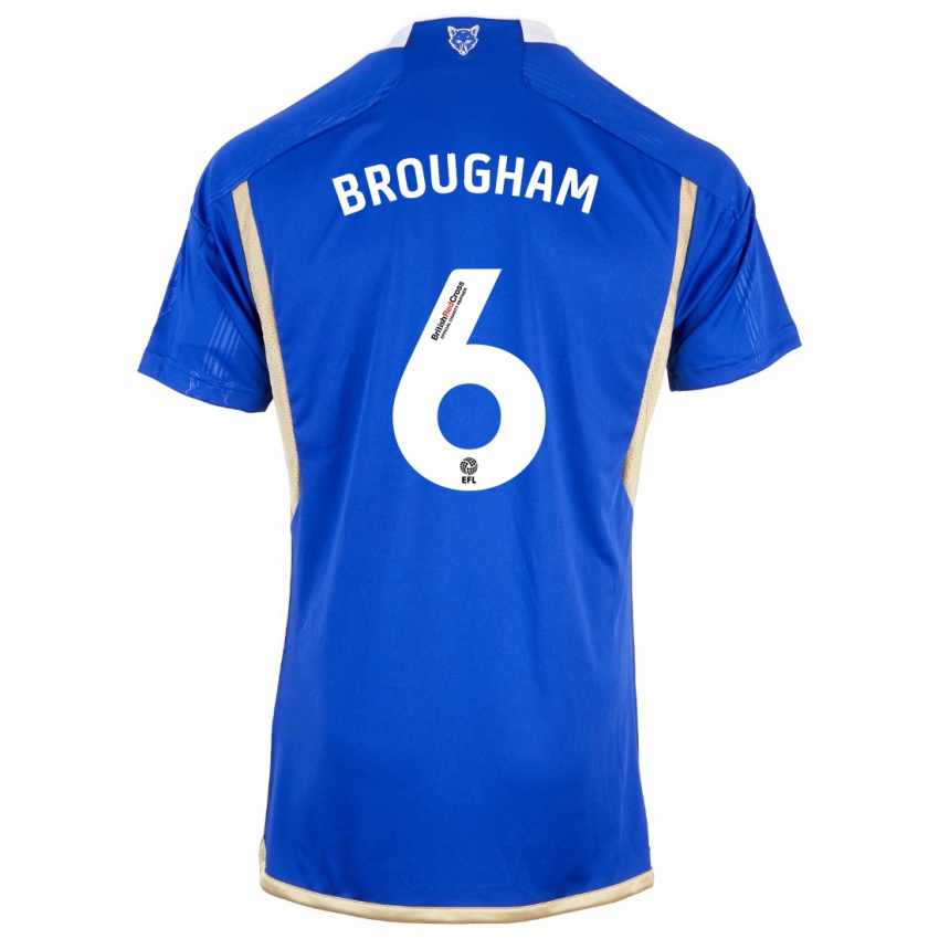 Enfant Maillot Georgia Brougham #6 Bleu Tenues Domicile 2023/24 T-Shirt Suisse