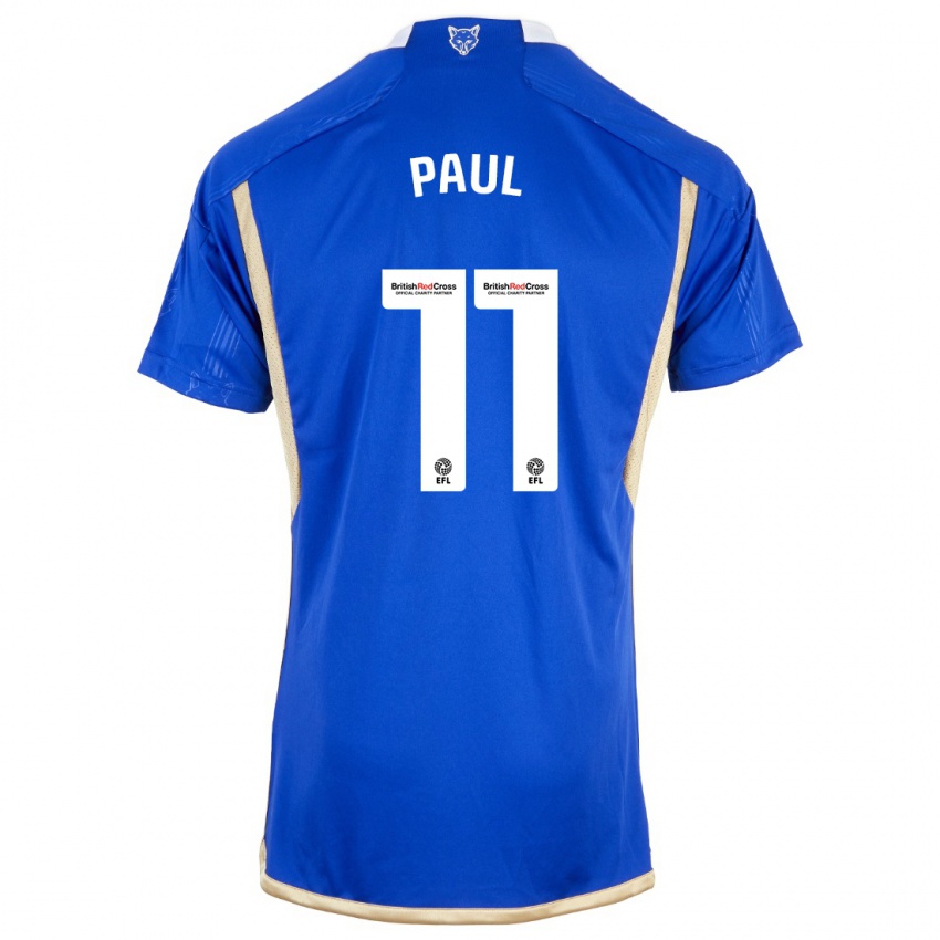 Enfant Maillot Lachante Paul #11 Bleu Tenues Domicile 2023/24 T-Shirt Suisse