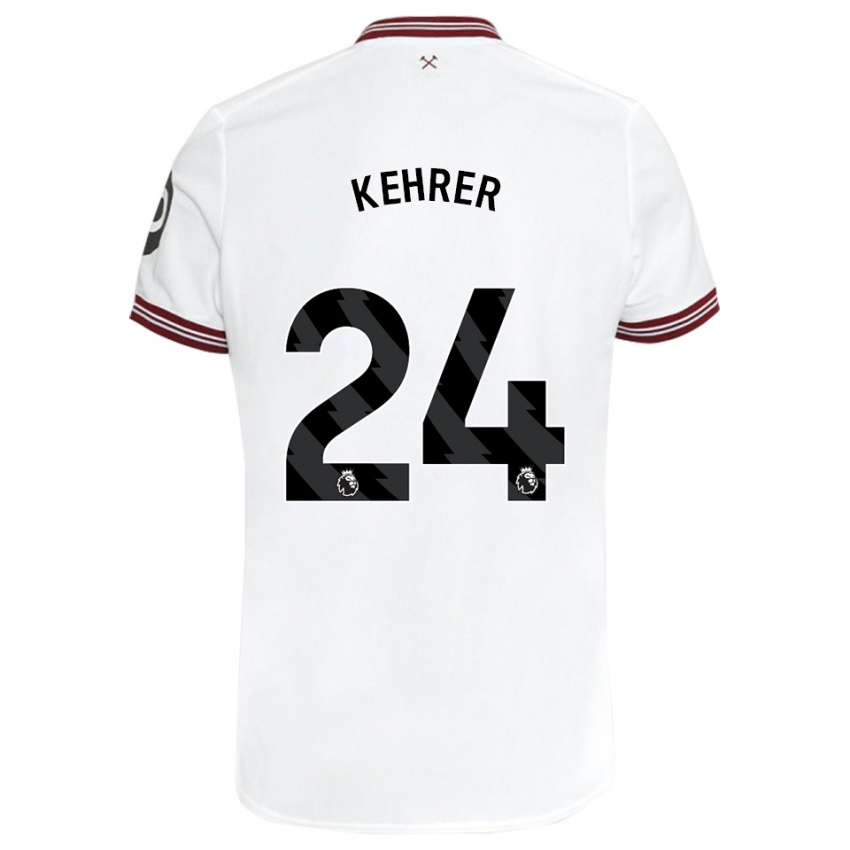Enfant Maillot Thilo Kehrer #24 Blanc Tenues Extérieur 2023/24 T-Shirt Suisse