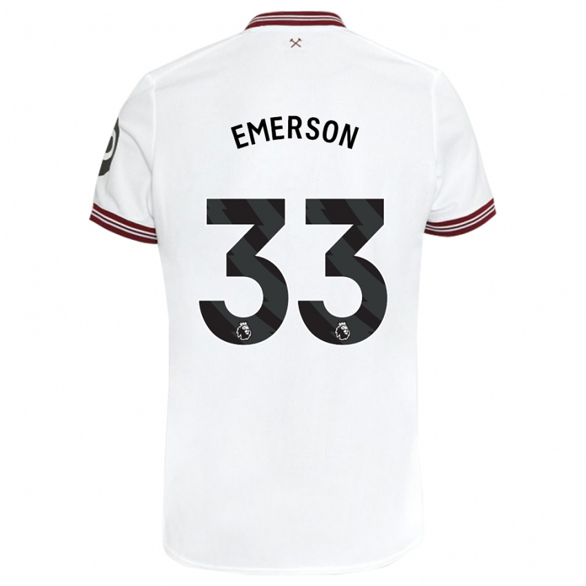Enfant Maillot Emerson Palmieri #33 Blanc Tenues Extérieur 2023/24 T-Shirt Suisse