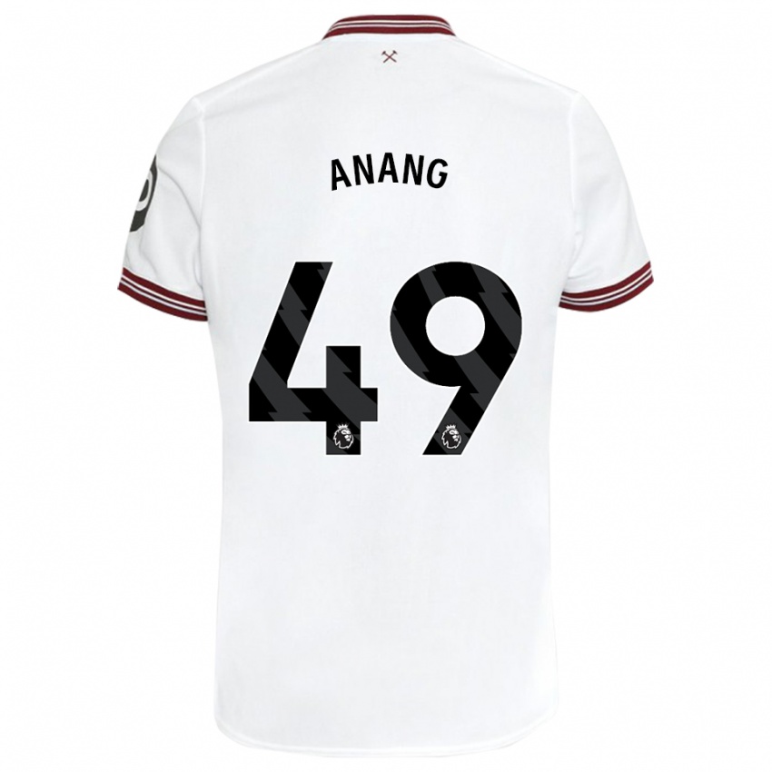 Enfant Maillot Joseph Anang #49 Blanc Tenues Extérieur 2023/24 T-Shirt Suisse